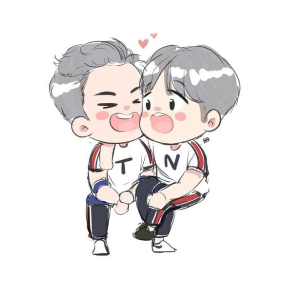 Fanart của couple TayNew Thái
