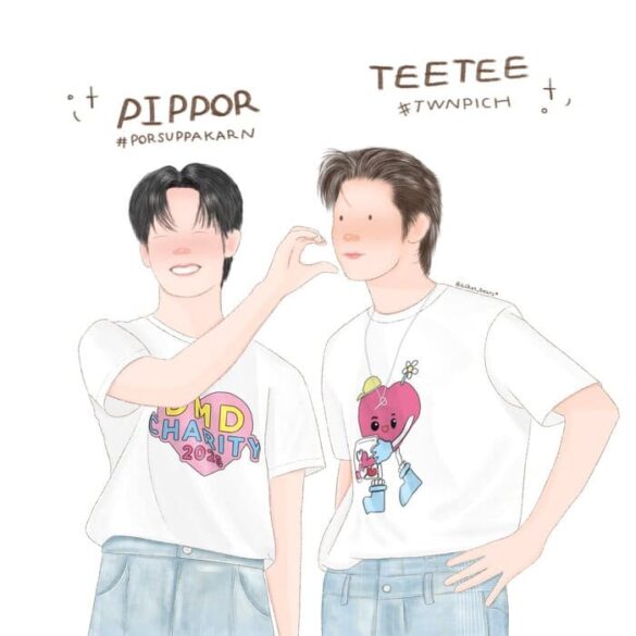 TeeTeePor couple khoảnh khắc ngọt ngào