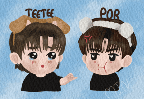 TeeTeePor couple ảnh đôi thân mật