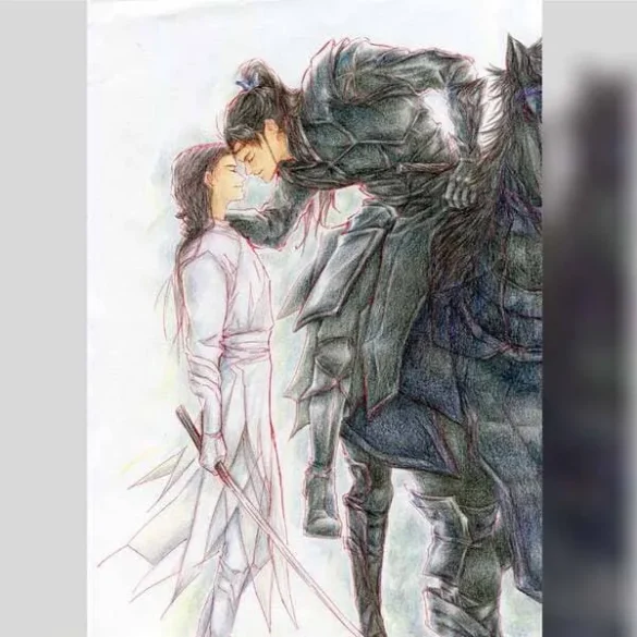 Fanart couple đam mỹ Thương Tiến Tửu, công Tiêu Trì Dã thụ Thẩm Trạch Xuyên